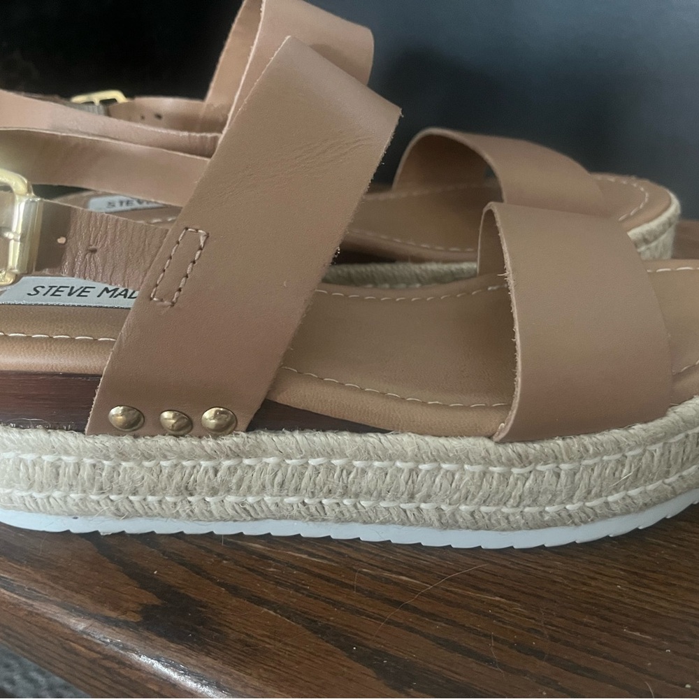 Steve Madden Brown Espadrille Sandals